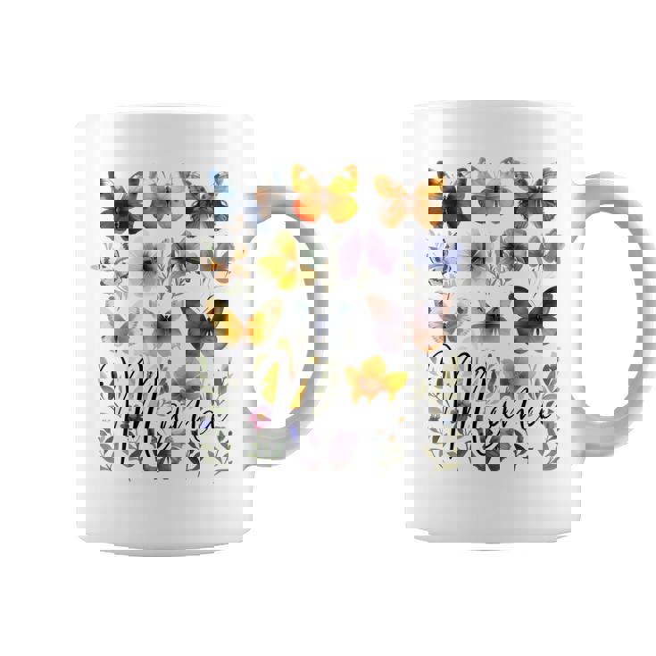 Mommy Mama バタフライ フローラル 夏 母の日 グラフィック ママ 長袖tシャツ コーヒーマグ