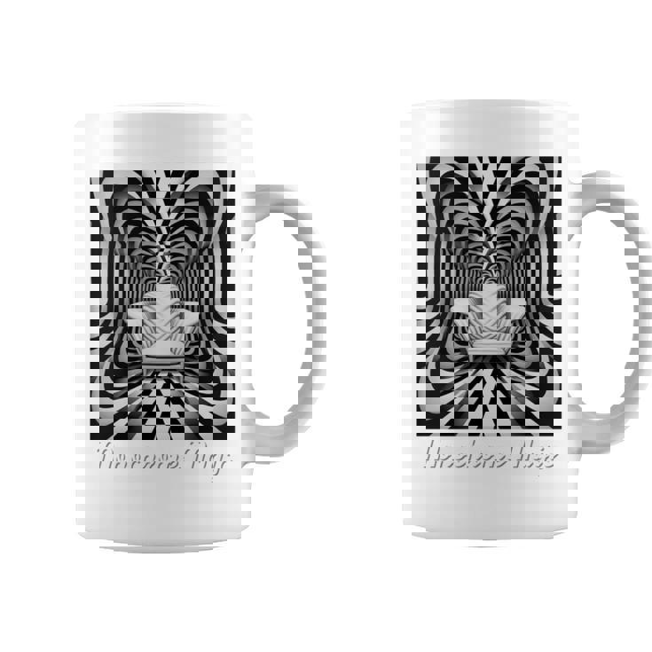 Monochrome Magic 幾何学トリックアート 長袖tシャツ コーヒーマグ