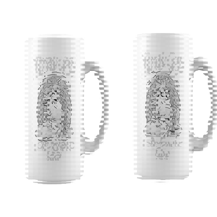 Morally Grey My Favorite Color Dark Unicorn Rainbow コーヒーマグ