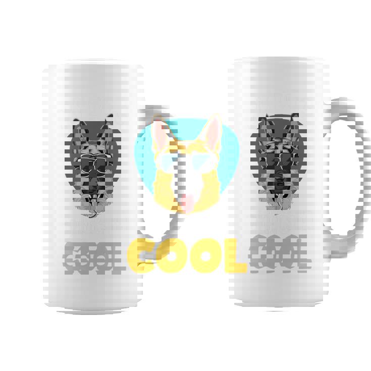 My Dog Thinks I'm Cool サングラス ジャーマンシェパード ドッグオーナー 長袖tシャツ コーヒーマグ