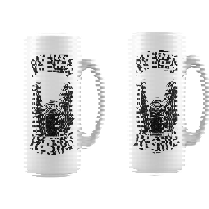 My Needs Areimple Guitars ビール愛好家 ギタリストギター コーヒーマグ