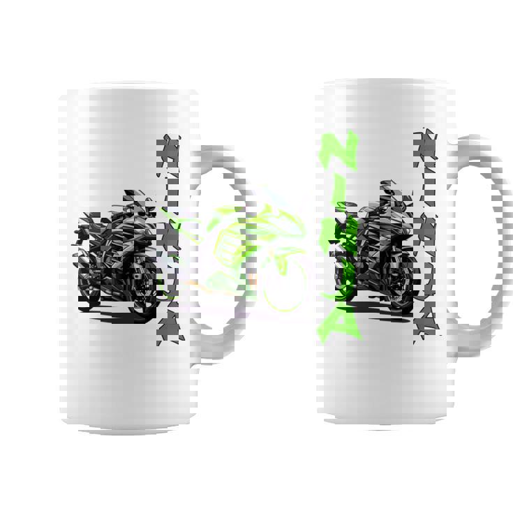 Ninjaオートバイスポーツバイク 長袖tシャツ コーヒーマグ