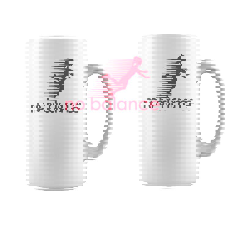 No Balance Girl スポーツとユーモアのための面白いパロディデザイン コーヒーマグ
