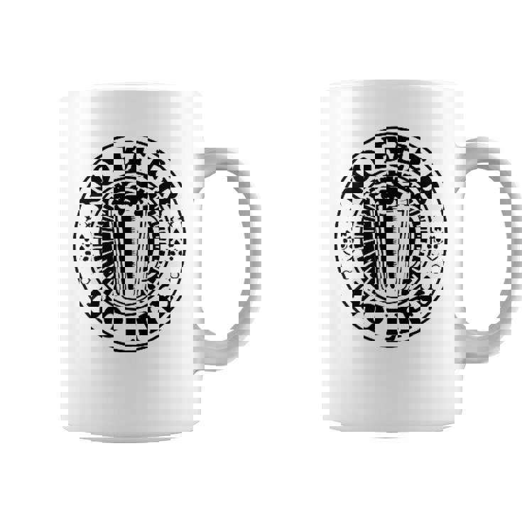 No Beer No Life ヴィンテージ飲酒 ビール愛好家向け 左胸 コーヒーマグ