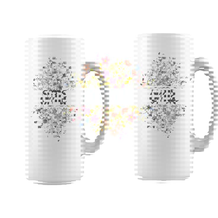 Oma For Grandma Women's Wildflower Floral Coffee Mug