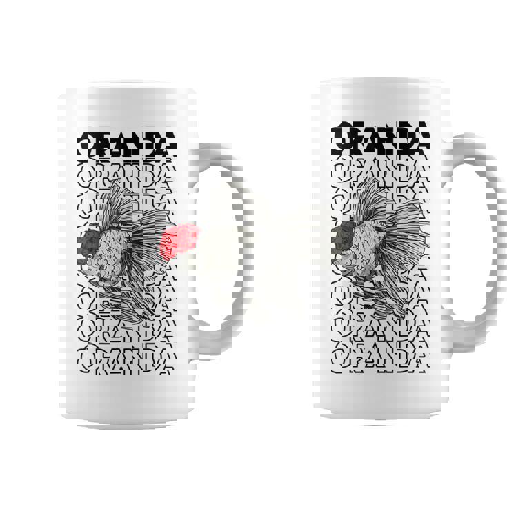 Oranda Goldfish 80年代スタイル ファンシー金魚オーナー コーヒーマグ