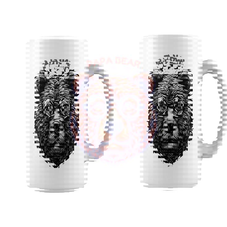 メンズ Papa Bear Face サングラス Papa Bear Lover 父の日 コーヒーマグ