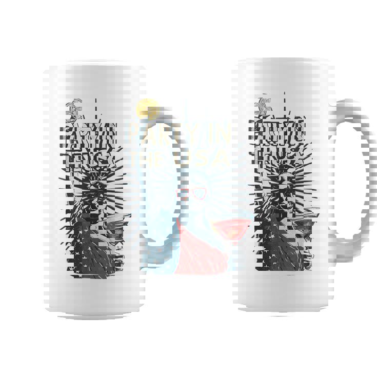 Party In The Usa 自由の女神シャツ 面白い 7月4日 コーヒーマグ