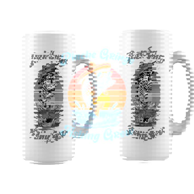 Pinche Gringo フィッシングクルー背面 メンズ、レディース向けアウトフィット コーヒーマグ