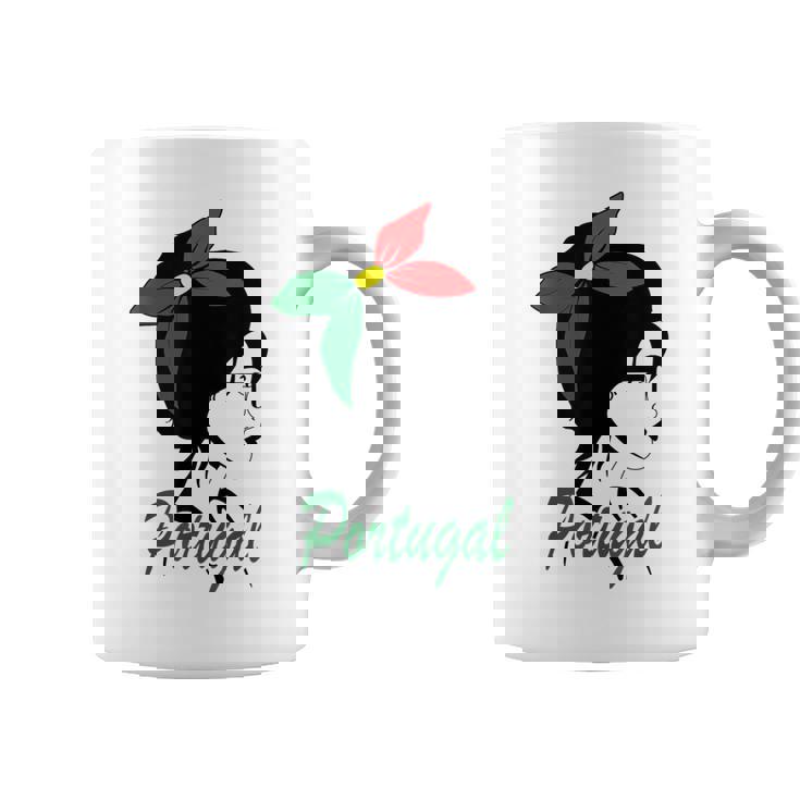 Portugal Girl Portugués Es Portugal Bandera Taza de café