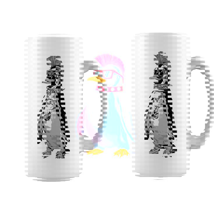 Punkuin 面白い パンクロック パンクロック ペンギン 長袖tシャツ コーヒーマグ