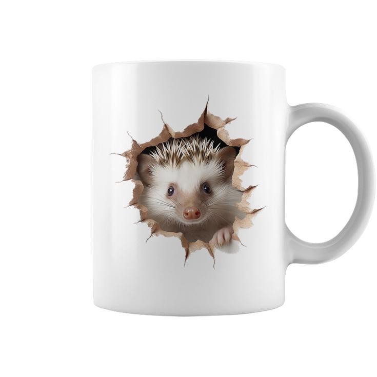 Retrato De Erizo Con Diseño De Animal Y Erizo Taza de café
