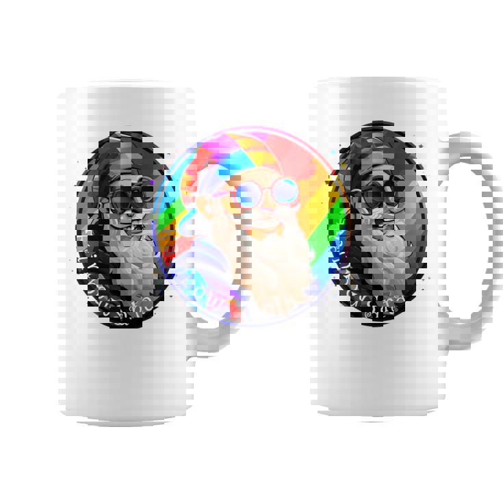 Santaclaus Rainbow 長袖tシャツ コーヒーマグ