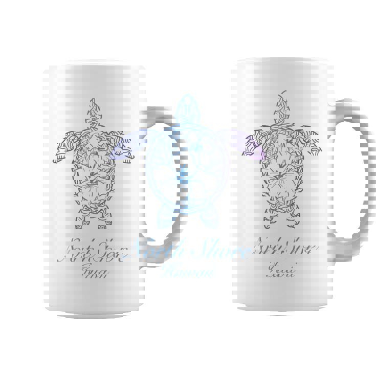 Save The Hawaii ウミガメ ハワイアンブルー トライバル タートル ホヌ コーヒーマグ