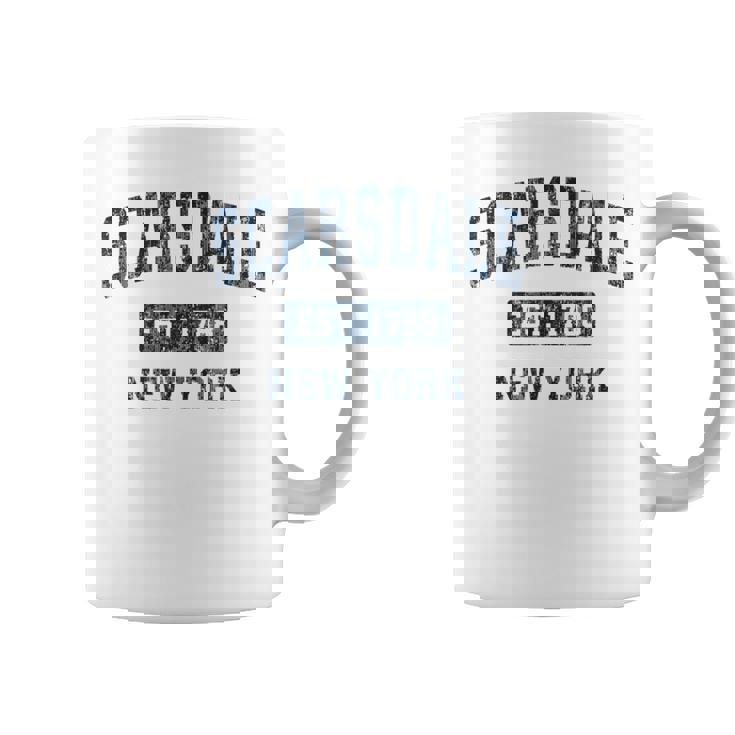 Scarsdale New York Ny ビンテージスポーツデザイン ネイビー コーヒーマグ