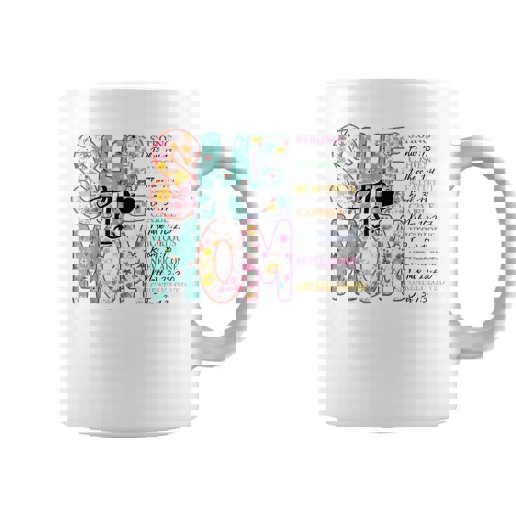 She Is Mom Christian Mother's Day Jesus Mama Religious Women Coffee Mug