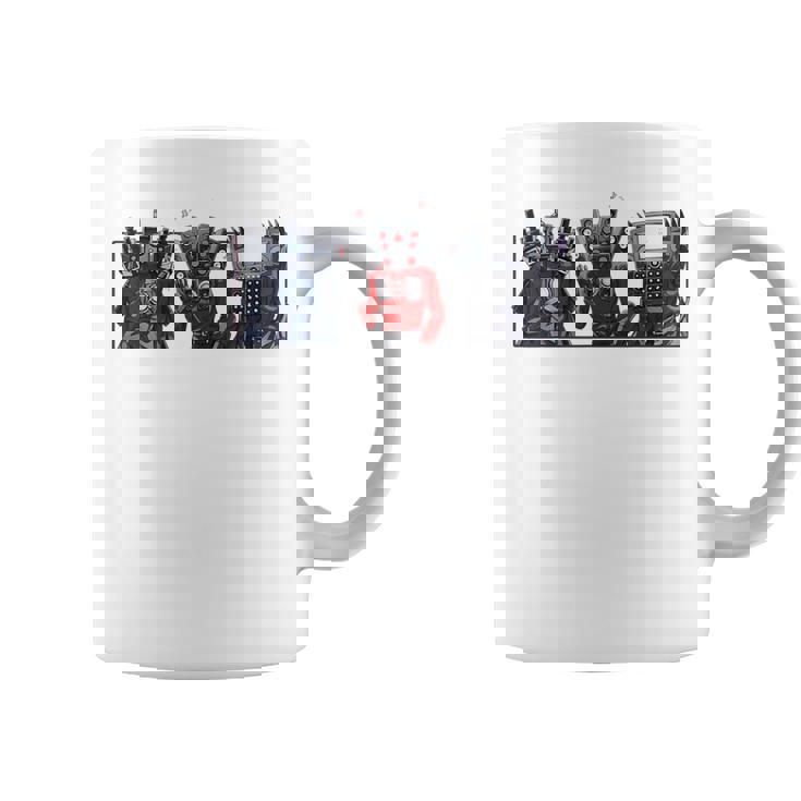 Skibidi トイレスピーカーマン カメラマン トイレ テレビマン コーヒーマグ