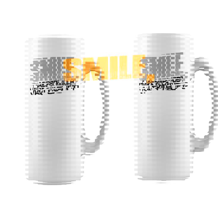 Smile It Makes People Wonder What You're Up To コーヒーマグ