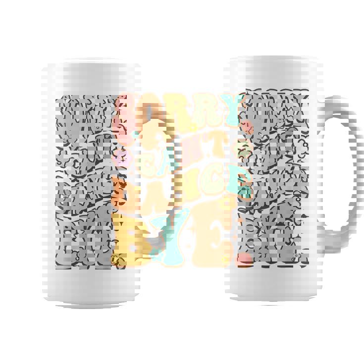 Sorry Can't Dance Bye シャツ キュート ダンス グルービー ヒッピーフラワー コーヒーマグ