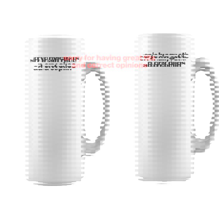 Sorry For Having Great Tits And Correct Opinions Y2k コーヒーマグ