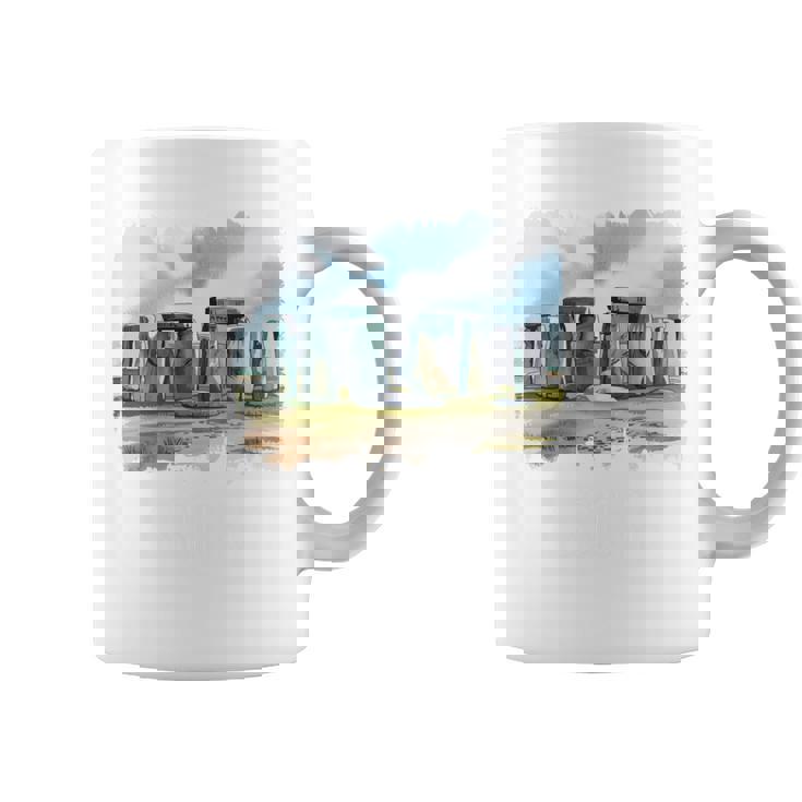 Stonehenge イギリス土産 ストーンヘンジ。 長袖tシャツ コーヒーマグ