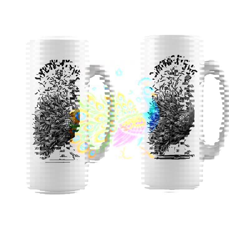 Strutting Mytuff カラフル 孔雀好き コーヒーマグ