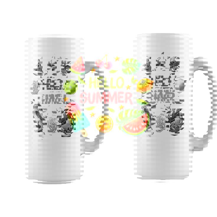 Summeribes ビーチバケーション ハローサマー トロピカル 楽しいデザイン コーヒーマグ