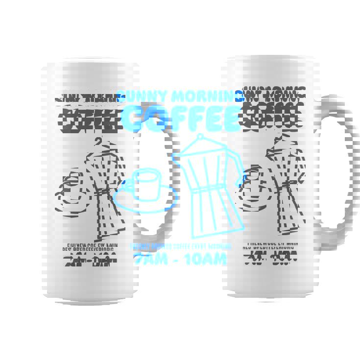 Sunny Morning Coffee Xundayun Delicious Coffee バックプリント コーヒーマグ