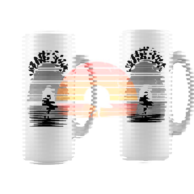 Sunseturf サーフボード ビンテージサーフィン サーファー用 コーヒーマグ