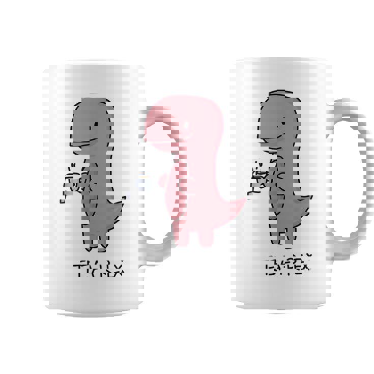 Tea Rex ユーモラスパン。 コーヒーマグ