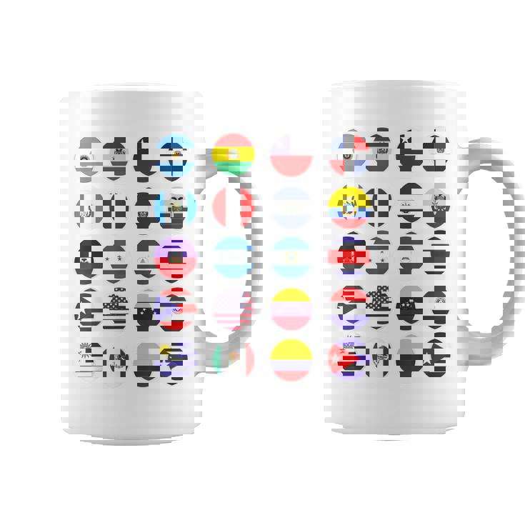 Todas Banderas Latinoamericanas Países Banderas Latinoamerica Taza de café