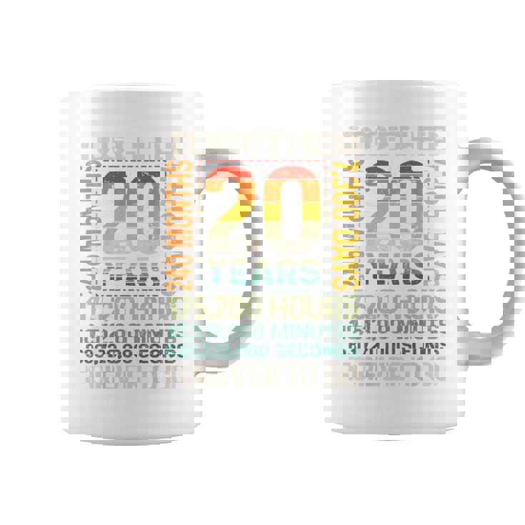 Together 20 Years Forever To Go 結婚20周年記念 コーヒーマグ