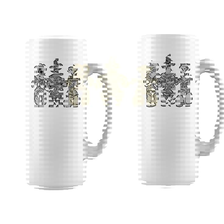 Tomodachi 土偶 縄文 時代 遮光器土偶 ハート形土偶 仮面の女神 宇宙人 はにわ かわいい シュール 長袖tシャツ コーヒーマグ