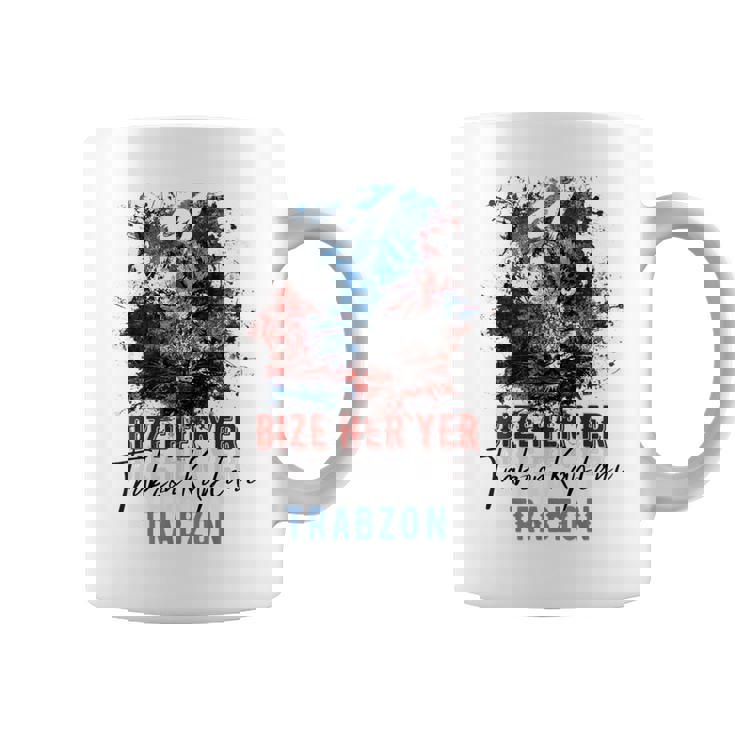 Trabzon 61 Bize Her Yer Trabzon ホワイトエディション コーヒーマグ