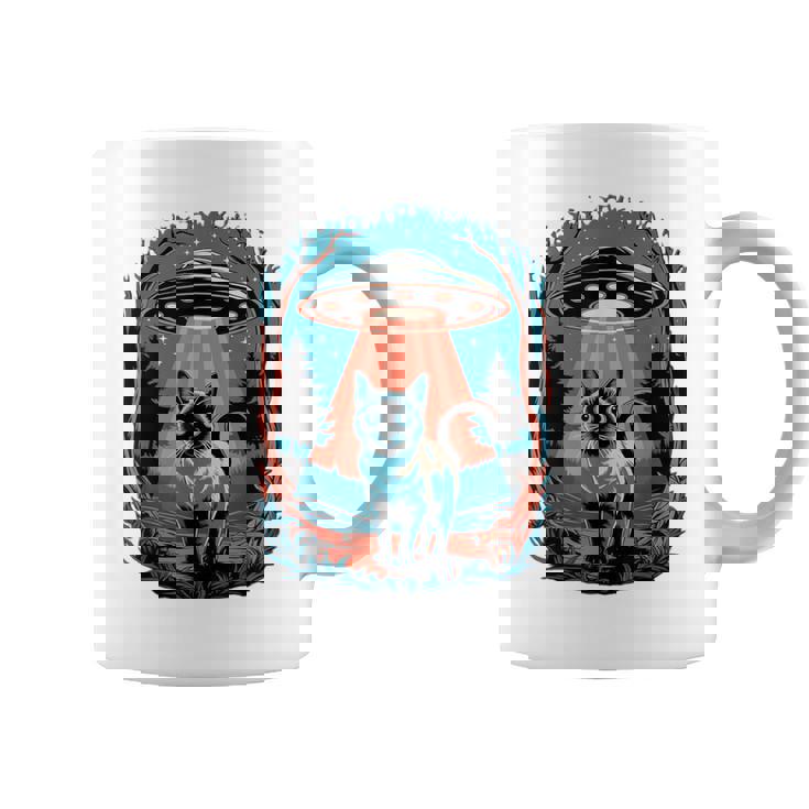 Ufo 猫誘拐 星空の下で コーヒーマグ