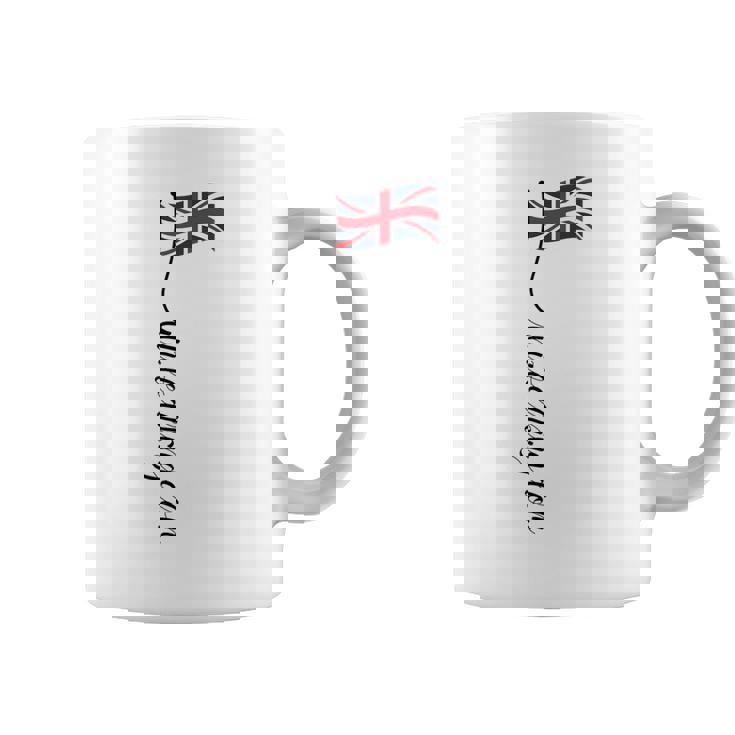 Uk United Kingdomignature ユニオンジャックフラッグポール背面に コーヒーマグ