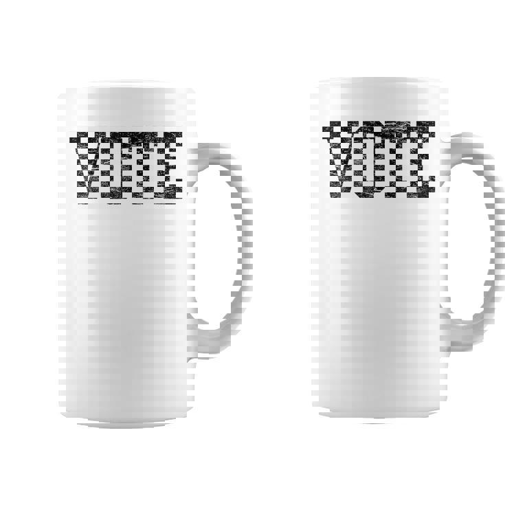 Vote レディース メンズ アンティーク調テキスト 2024 選挙 コーヒーマグ