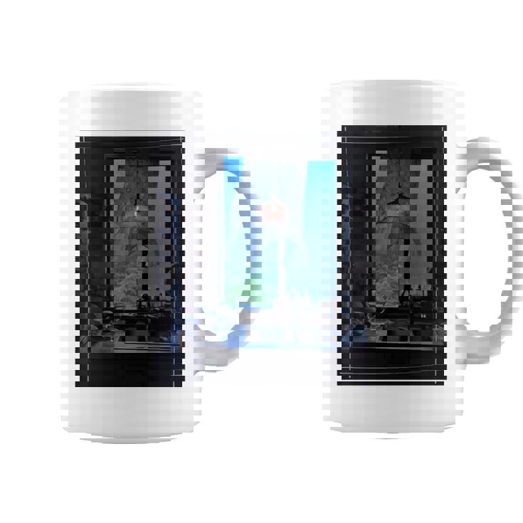 Window Light & Forestiew長袖フォトtシャツ 癒し・インテリア系アート-ユニセックスデザイン 長袖tシャツ コーヒーマグ