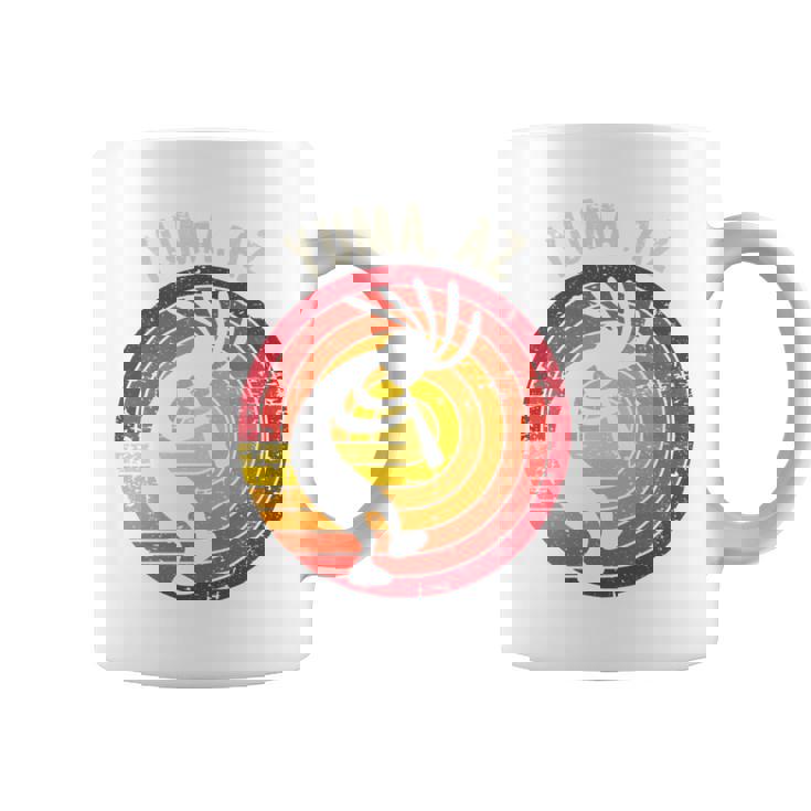 Yuma アリゾナ ダンシング ココペリ アンティーク調デザイン 長袖tシャツ コーヒーマグ