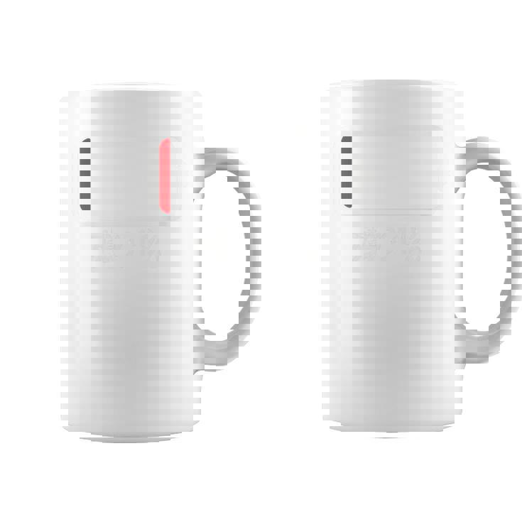 「 電池 残り1 バッテリー 電池切れ」おもしろ 筆文字！服の背面に面白い文字入り コーヒーマグ