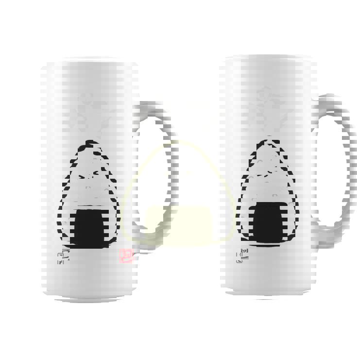 「パン-おにぎり」おもしろ 筆文字 服裏側 面白い文字入り 長袖tシャツ コーヒーマグ