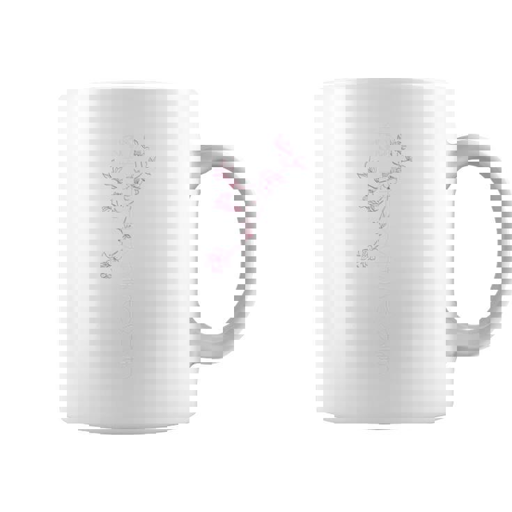 「桜／とほかみえみため 白文字」 言霊 ホツマ文字 ヲシテ文字 とほかみえひため 桜 神社 開運 お守り バックプリント コーヒーマグ