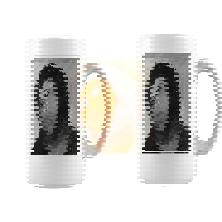 【キリスト画】おばあさんが勝手に修復した教会の壁画が人気爆発 長袖tシャツ コーヒーマグ