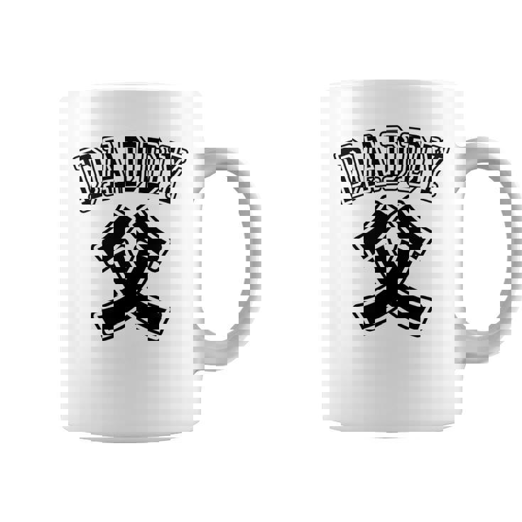 【バックプリント・背中側】お父さん Daddy 父親 パパ《チームユニフォーム風》父の日 面白い 長袖tシャツ コーヒーマグ