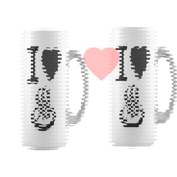 【バックプリント・背中側】アイラブ・温泉 マーク お風呂 銭湯 記号 お土産 旅行 ハート スタッフ 面白い コーヒーマグ