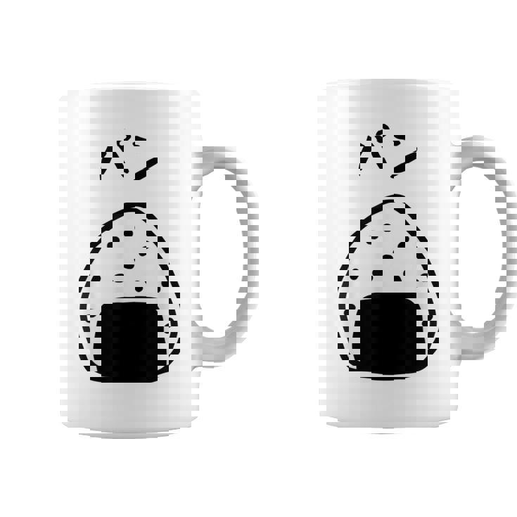 【パン】おにぎり、ご飯、白米、面白い、かわいい、受けターゲット、笑う、面白い コーヒーマグ