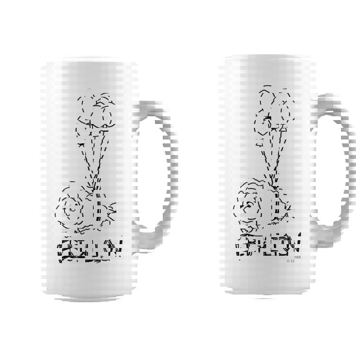 【夏色まつり】えびふらいおんは空を飛ぶ コーヒーマグ