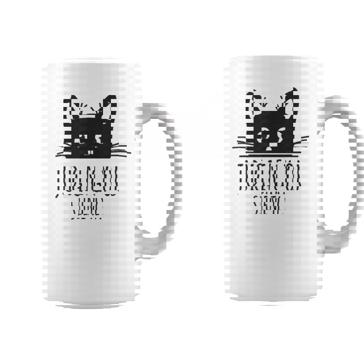 あなたを静かに判断します コーヒーマグ