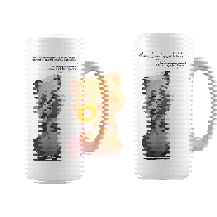 ありがとうのタヌキ ひまわりver 父の日 アニマルグラフィック 感謝 たぬき 花と狸 コーヒーマグ