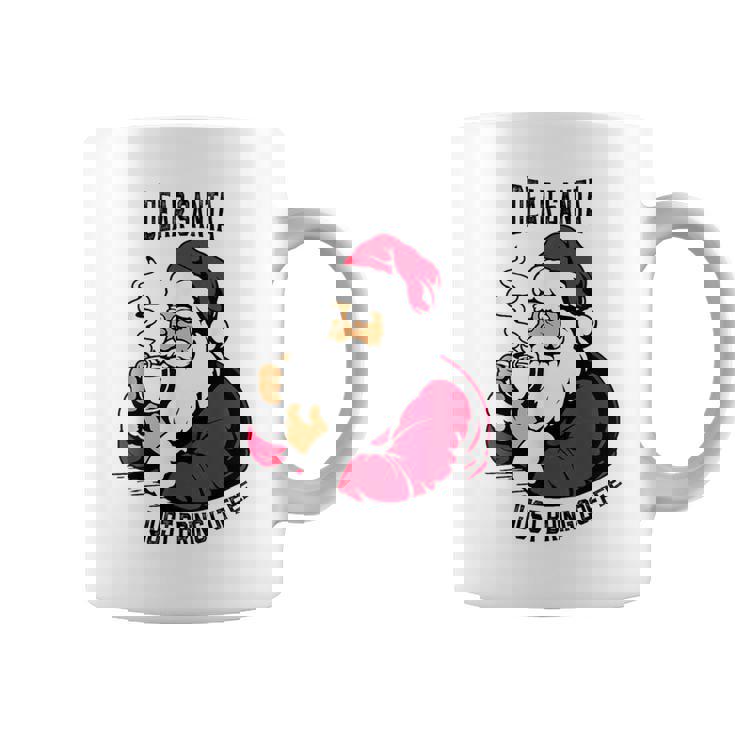 おもしろい親愛なるサンタさん、コーヒーを持ってきてクリスマスクリスマス コーヒーマグ